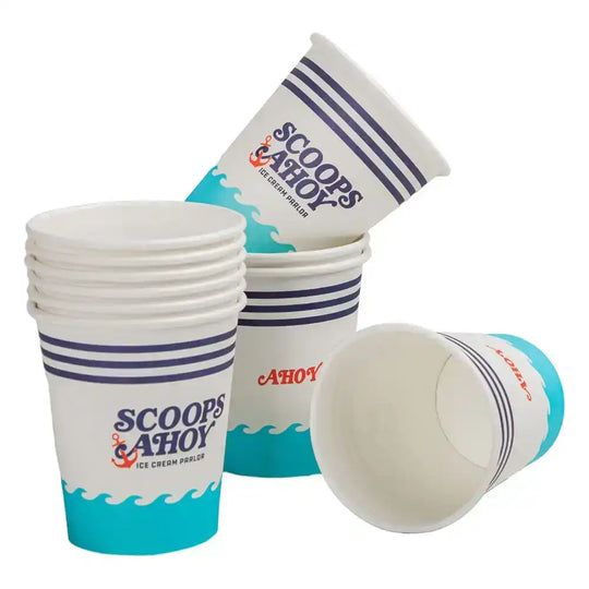 Stranger Things Set von 24 Pappbechern Scoops Ahoy - Smalltinytoystore