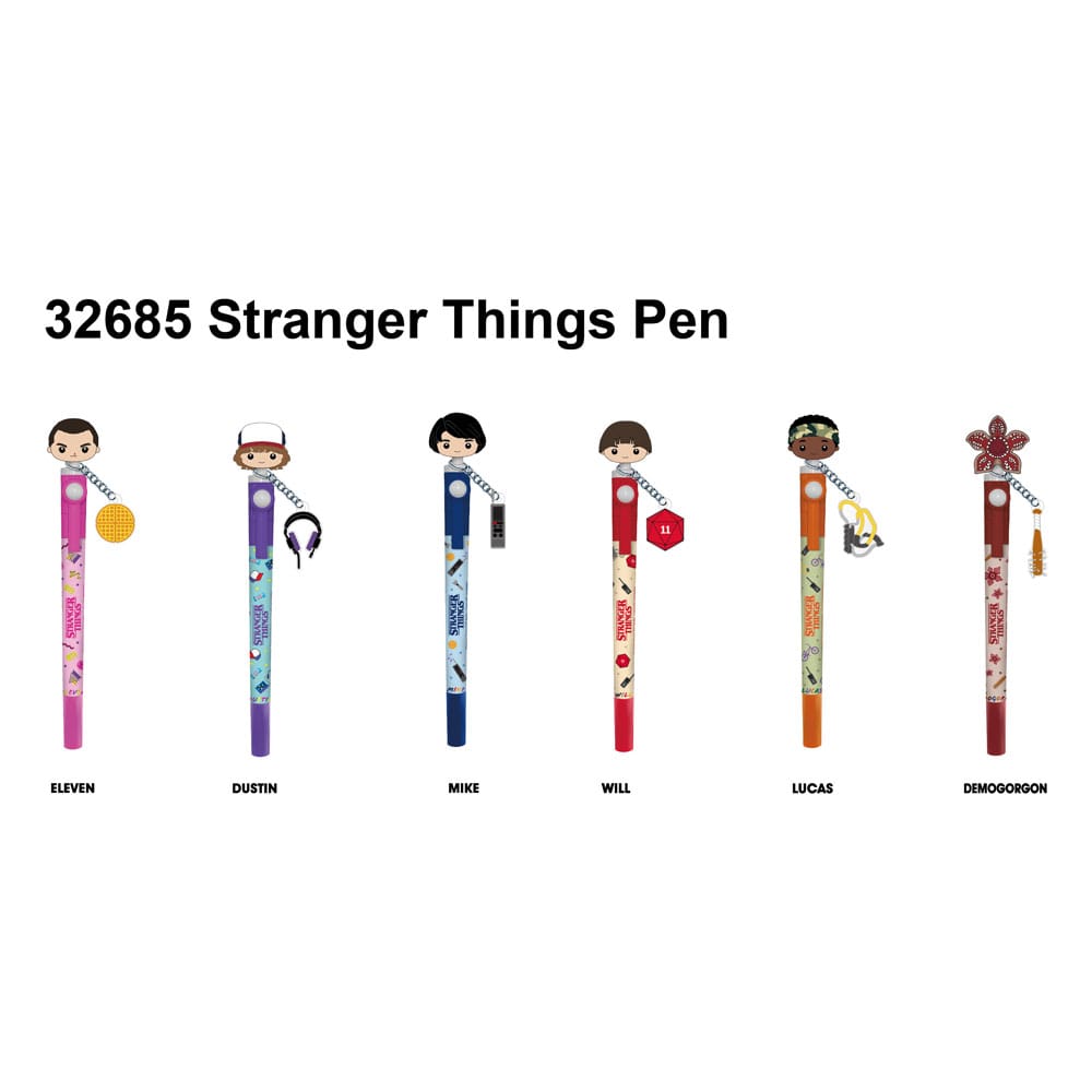 Stranger Things Stift 3D Head Topper Spinning Pen - Smalltinytoystore