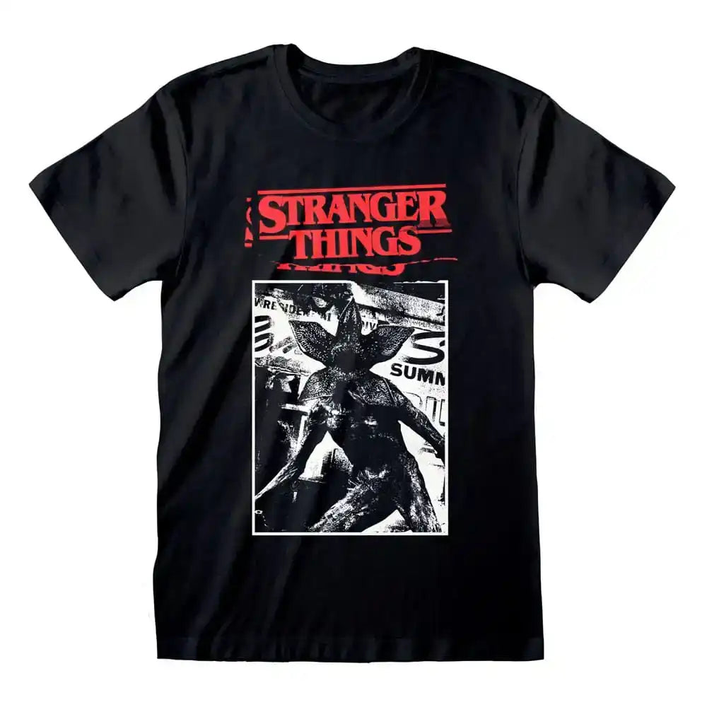 Stranger Things T-Shirt Article Cut Out Größe S