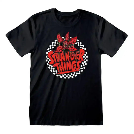 Stranger Things T-Shirt Checkered Circle Größe XL