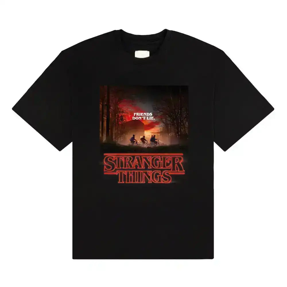 Stranger Things T-Shirt Friends Don't Lie Größe M