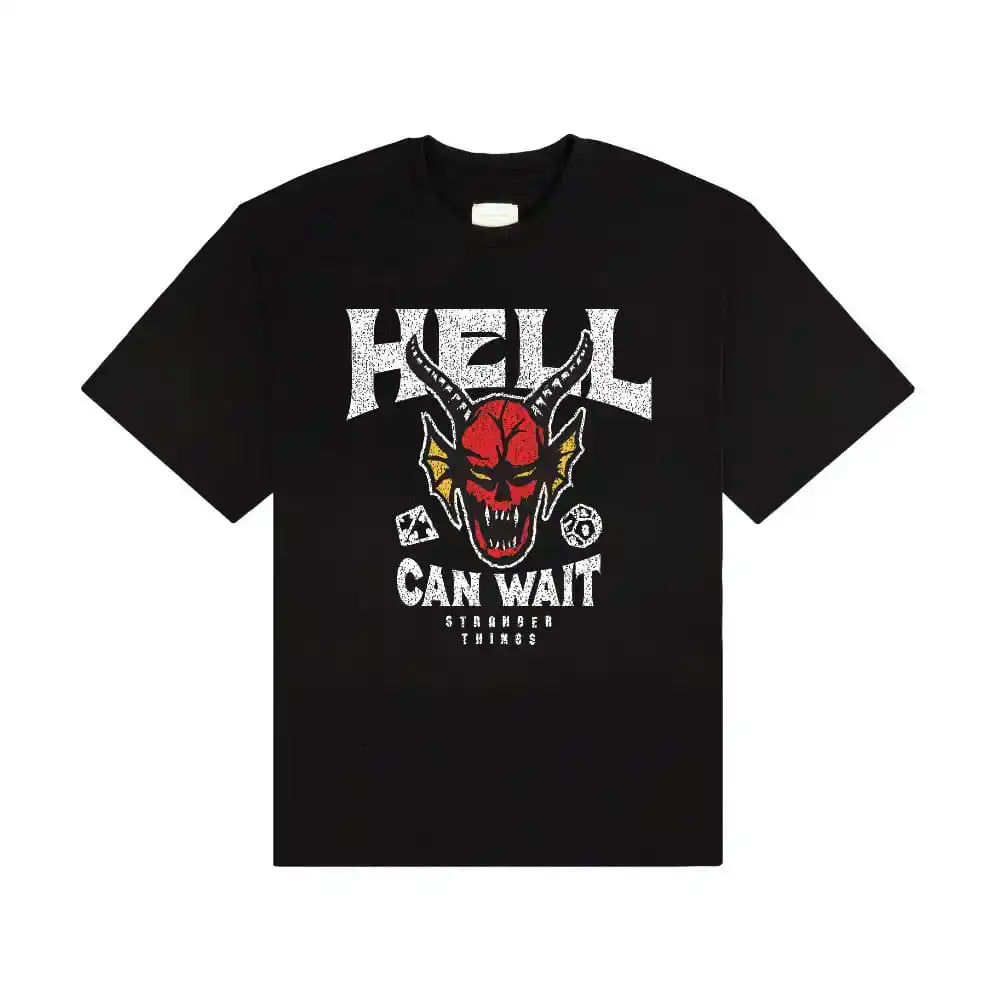 Stranger Things T-Shirt Hell Can Wait (black) Größe XL