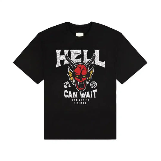 Stranger Things T-Shirt Hell Can Wait (black) Größe XXL