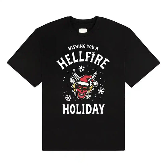 Stranger Things T-Shirt Wishing You A Hellfire Holiday Größe XXL