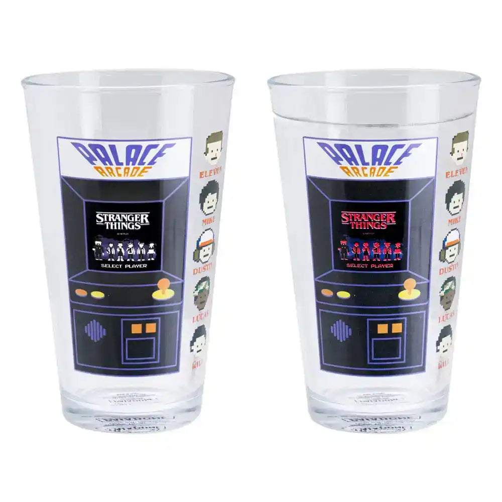 Stranger Things Trinkglas mit Thermoeffekt Arcade 400 ml - Smalltinytoystore