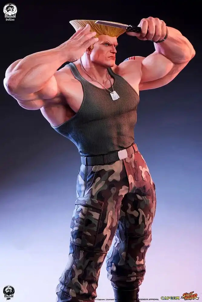 Street Fighter 6 PVC Statue 1/4 Guile Deluxe Edition 50 cm - Smalltinytoystore