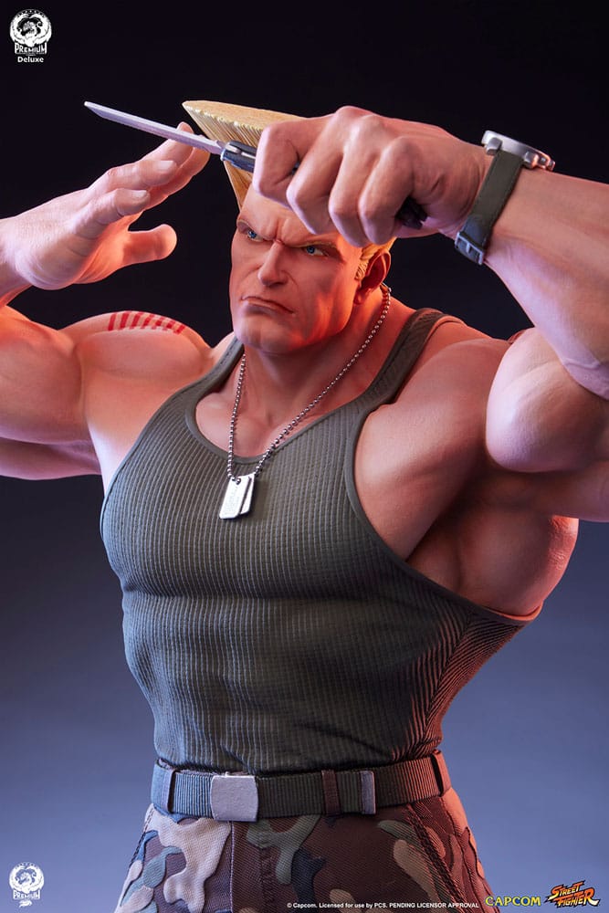 Street Fighter 6 PVC Statue 1/4 Guile Deluxe Edition 50 cm - Smalltinytoystore