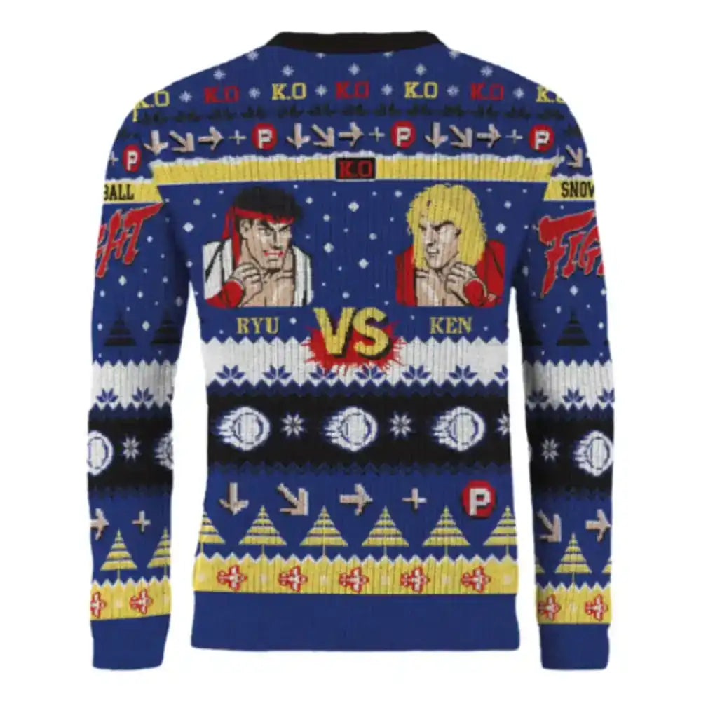 Street Fighter Christmas Pullover Ryu & Ken