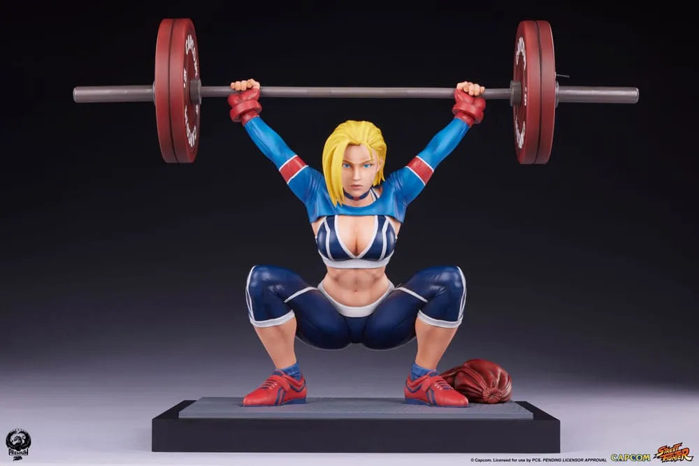 Street Fighter Premier Series Statue 1/4 Cammy: Powerlifting SF6 41 cm - Smalltinytoystore