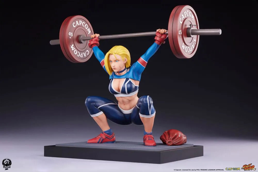 Street Fighter Premier Series Statue 1/4 Cammy: Powerlifting SF6 41 cm - Smalltinytoystore