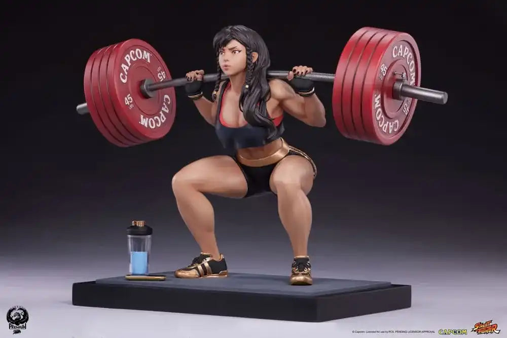 Street Fighter Premier Series Statue 1/4 Chun-Li Powerlifting (Battle Edition) 37 cm - Smalltinytoystore