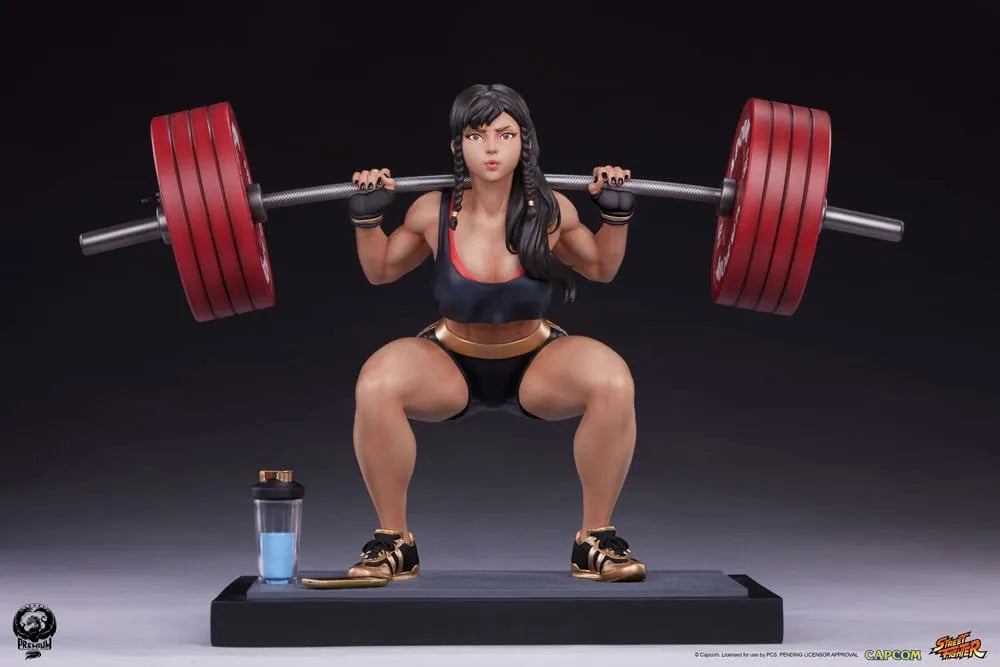 Street Fighter Premier Series Statue 1/4 Chun-Li Powerlifting (Battle Edition) 37 cm - Smalltinytoystore