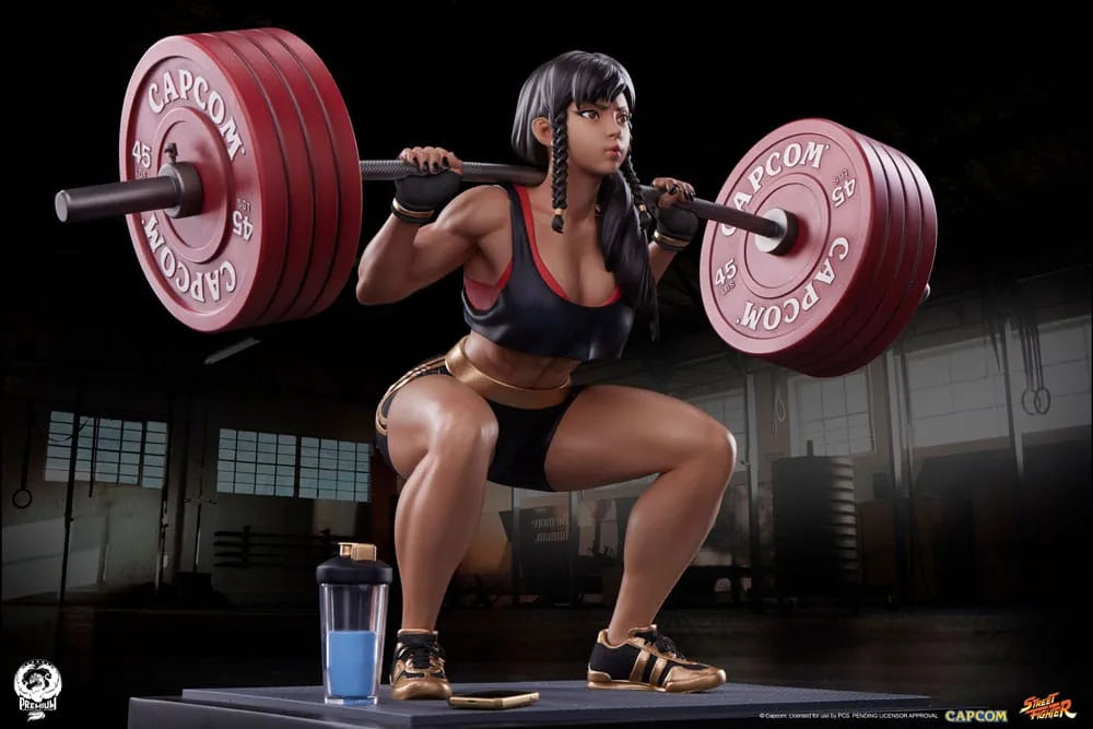 Street Fighter Premier Series Statue 1/4 Chun-Li Powerlifting (Battle Edition) 37 cm - Smalltinytoystore