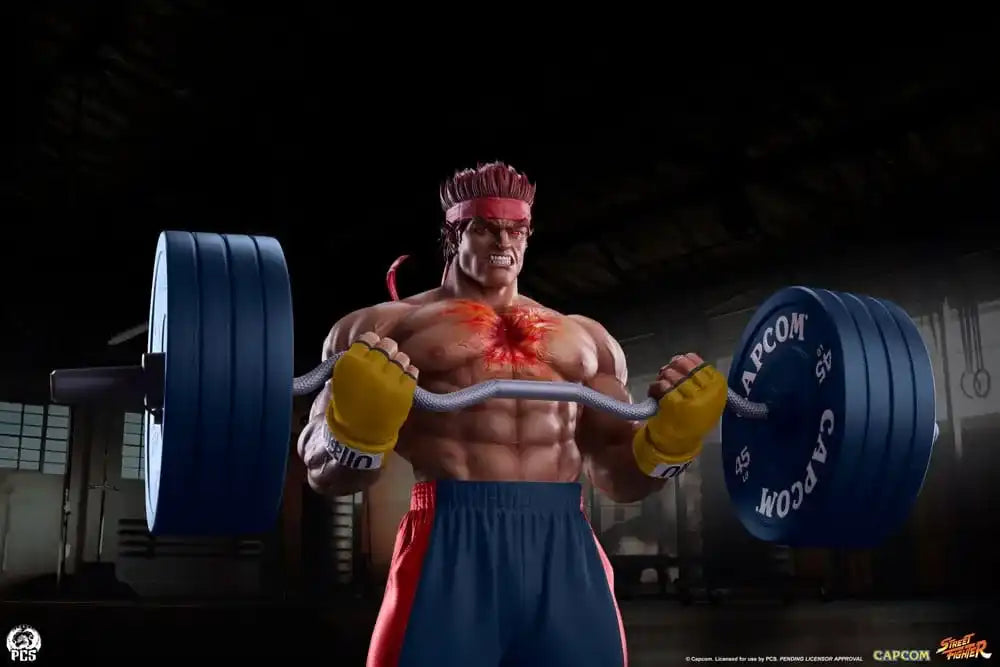 Street Fighter Premier Series Statue 1/4 Evil Ryu: Powerlifting 53 cm - Smalltinytoystore