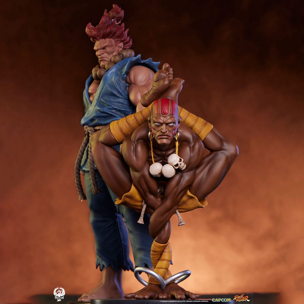 Street Fighter PVC Statuen 1/10 Akuma & Dhalsim 21 cm - Smalltinytoystore