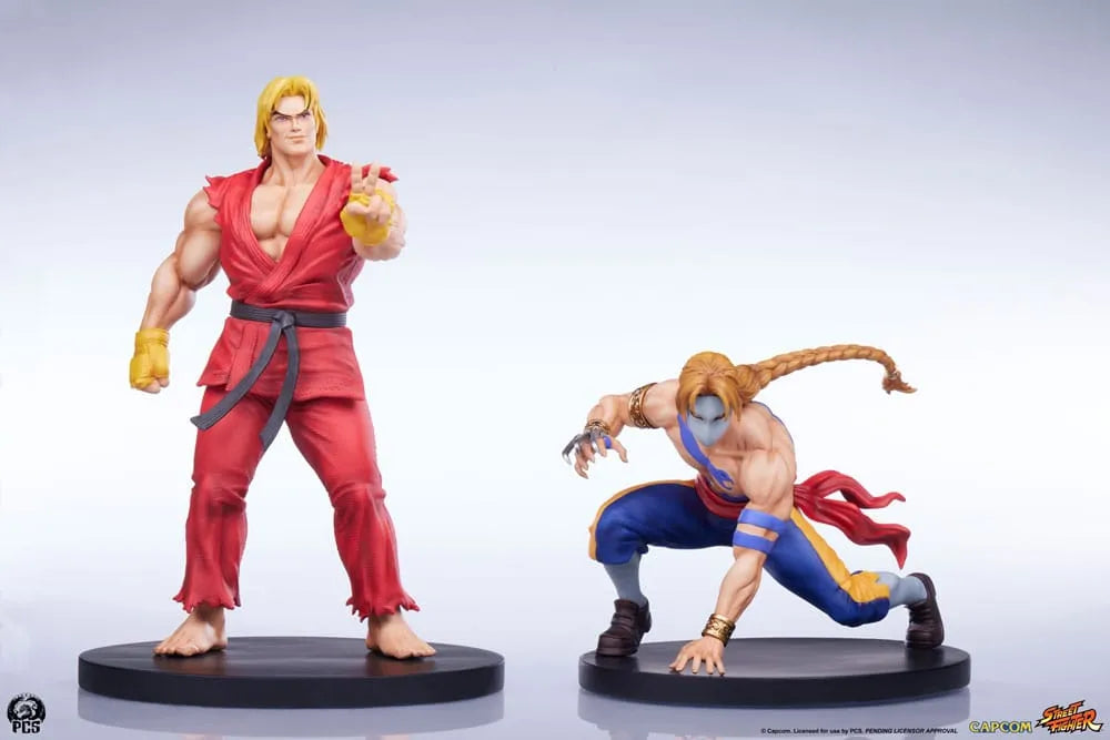 Street Fighter Street Jam Statuen 1/10 Ken & Vega Set - Smalltinytoystore