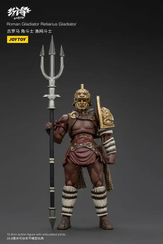 Strife Actionfigur 1/18 Roman Gladiator Retiarius Gladiator 11 cm - Beschädigte Verpackung - Smalltinytoystore
