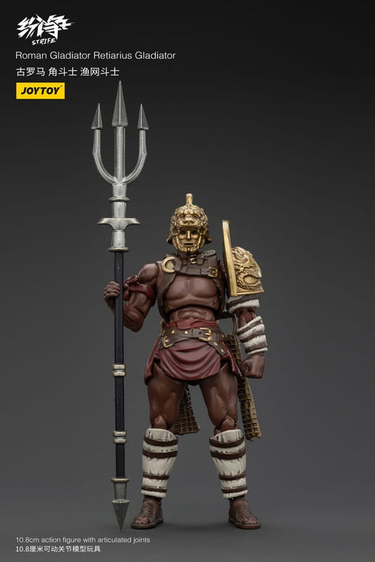 Strife Actionfigur 1/18 Roman Gladiator Retiarius Gladiator 11 cm - Beschädigte Verpackung - Smalltinytoystore