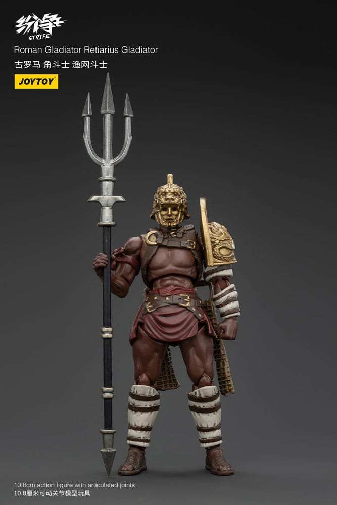 Strife Actionfigur 1/18 Roman Gladiator Retiarius Gladiator 11 cm - Smalltinytoystore