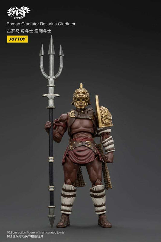 Strife Actionfigur 1/18 Roman Gladiator Retiarius Gladiator 11 cm - Smalltinytoystore