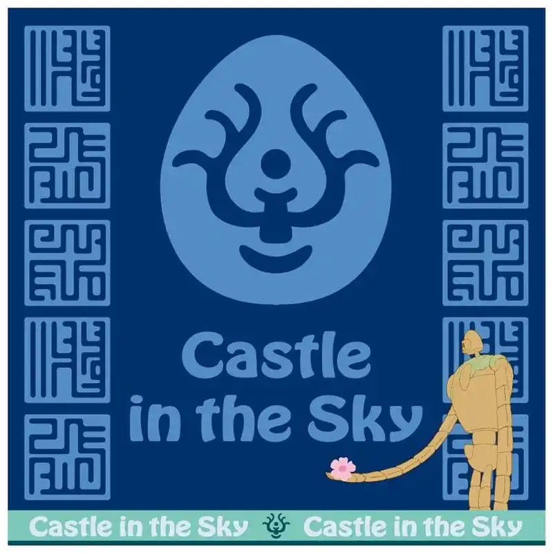 Studio Ghibli Mini-Handtuch Das Schloss im Himmel Volucite crystal Amulet 25 x 25 cm - Smalltinytoystore
