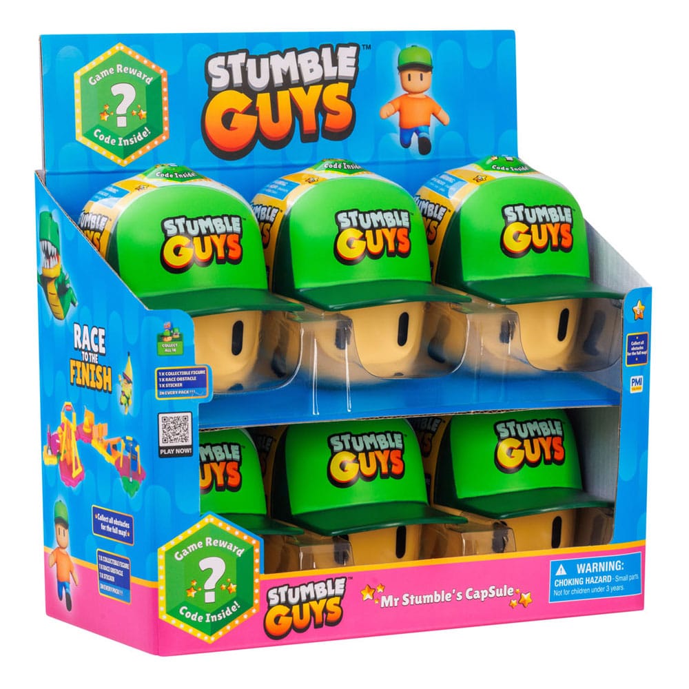 Stumble Guys Blind Cap Figuren Mr. Stumble Cap Display (6) - Smalltinytoystore