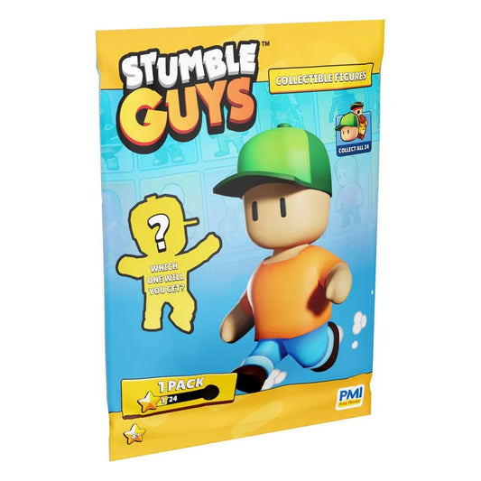 Stumble Guys Collectible Figure in Blind Foil Bag Display (24) - Smalltinytoystore