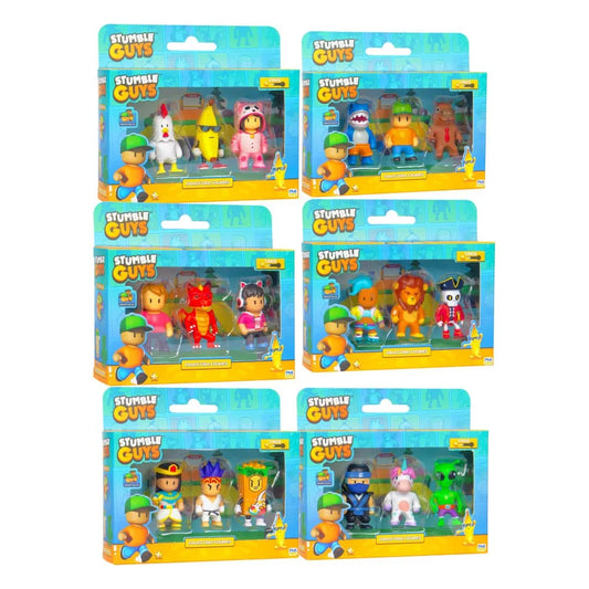 Stumble Guys Figuren 3 er Pack Display (24) - Smalltinytoystore