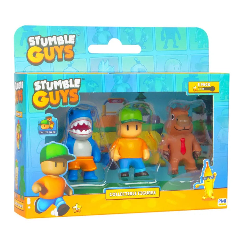 Stumble Guys Figuren 3 er Pack Display (24) - Smalltinytoystore
