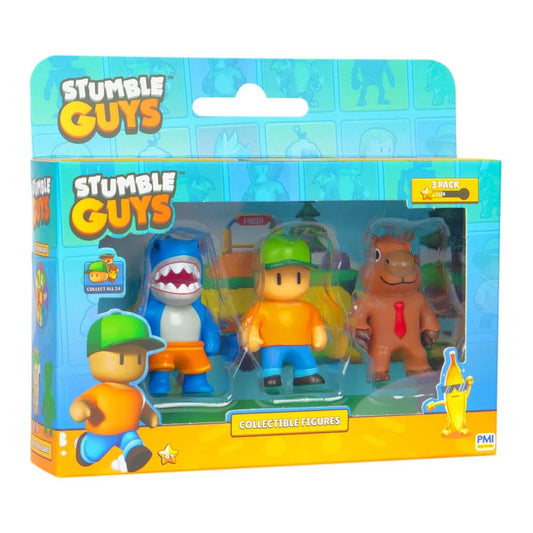 Stumble Guys Figuren 3 er Pack Display (24) - Smalltinytoystore