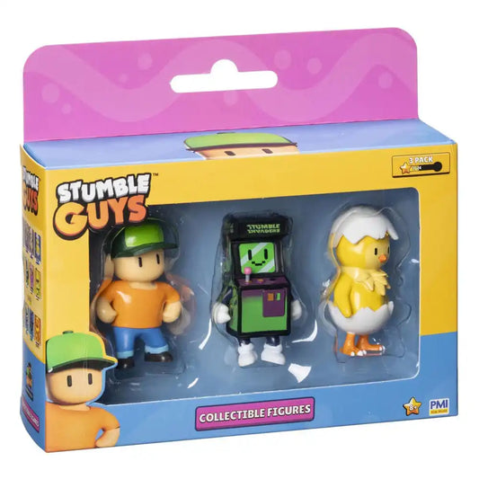 Stumble Guys: Wave 2 3er-Figuren-Fensterbox Sammelfiguren Mr Stumble + Stumble Invaders + Hatchling - Smalltinytoystore
