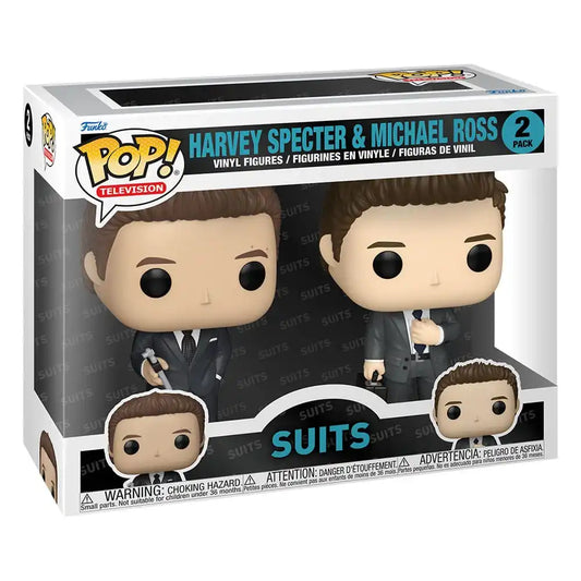 Suits POP! Vinyl Figuren 2er-Pack Harvey&Michael 9 cm - Smalltinytoystore