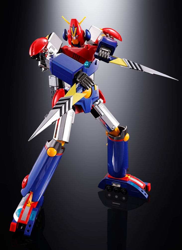 Super Electromagnetic Machine Voltes V Soul of Chogokin Diecast Actionfigur GX50-SP Com-Battler V Chogokin 50th Anniversary Ver. 25 cm - Smalltinytoystore