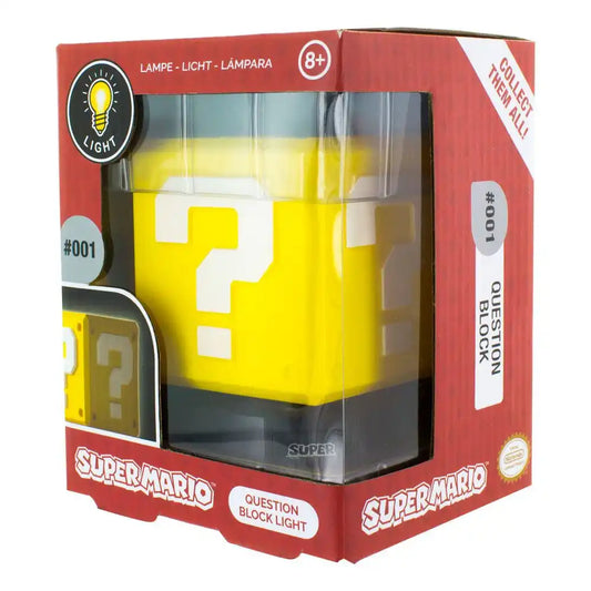 Super Mario 3D Lampe Fragezeichen-Block 10 cm - Smalltinytoystore