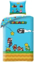 Super Mario Bettwäsche Ver. 3 140 x 200 cm / 70 x 90 cm - Smalltinytoystore