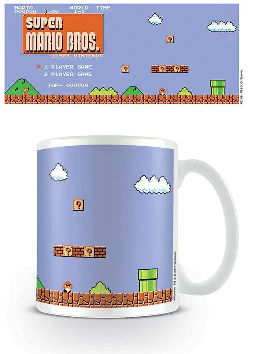 Super Mario Bros. Tasse Retro Title - Smalltinytoystore