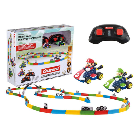 Super Mario Kart RC Ferngesteuertes Auto 1/43 2,4GHz Tabletop Racing Set Mario - Smalltinytoystore