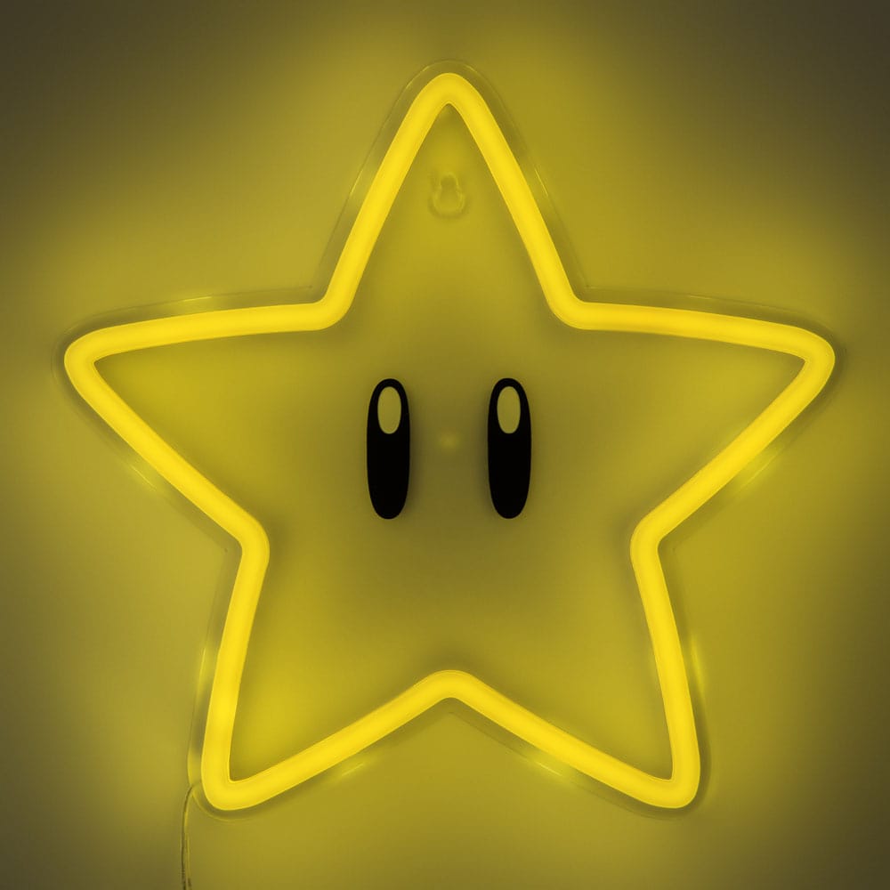 Super Mario LED Wandleuchte Super Star Neon - Smalltinytoystore