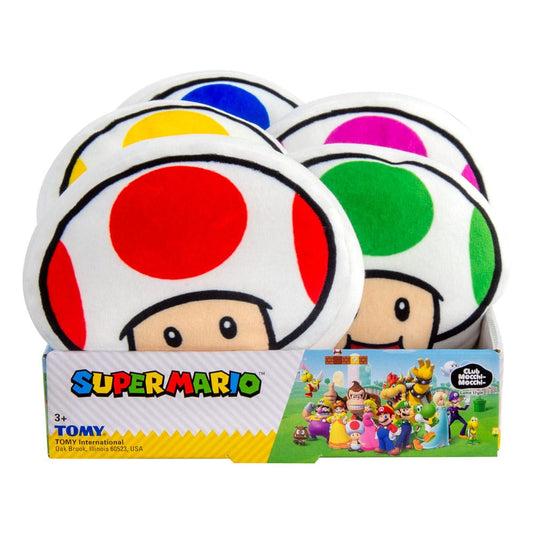 Super Mario Mocchi-Mocchi Plüschfiguren Set Toad 15 cm Sortiment (5) - Smalltinytoystore