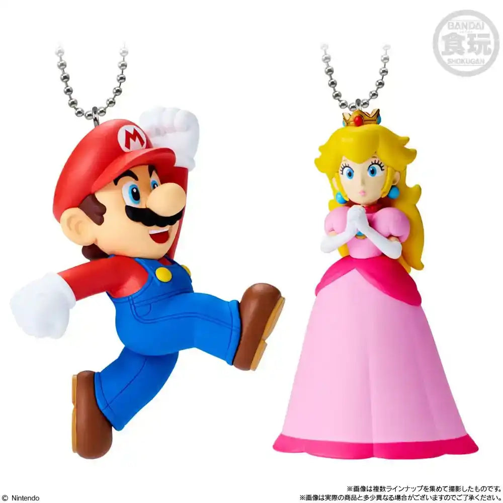 Super Mario Schlüssenanhänger 5 cm Mascot Charm Collection Wave 2 Blind Bag Display (10) - Smalltinytoystore