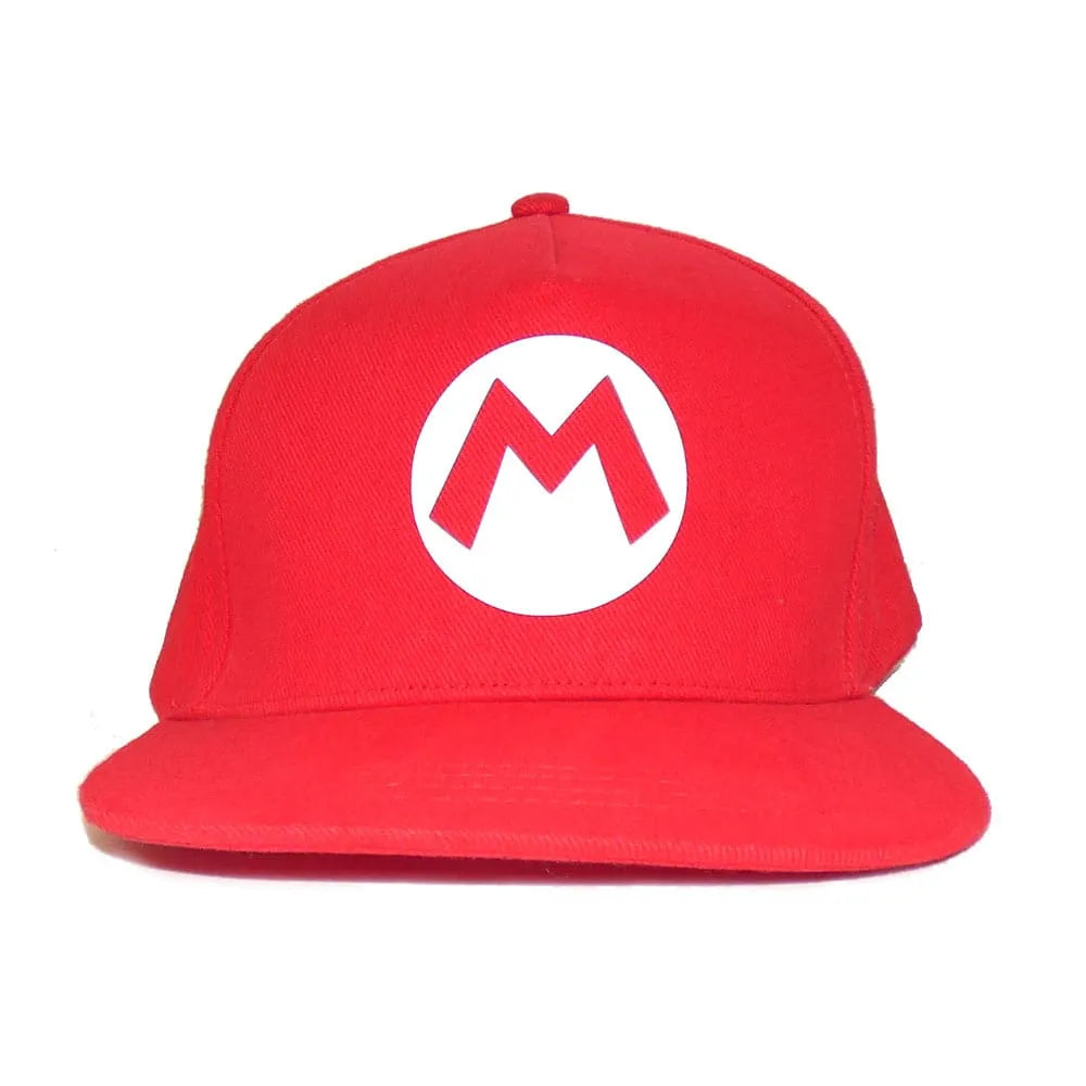 Super Mario Snapback Cap Mario Badge - Smalltinytoystore