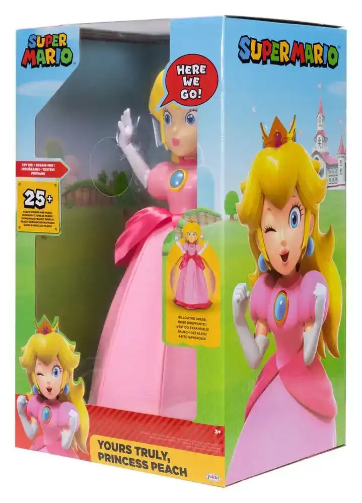 Super Mario Sprechende Actionfigur Yours Truly Princess Peach 36 cm