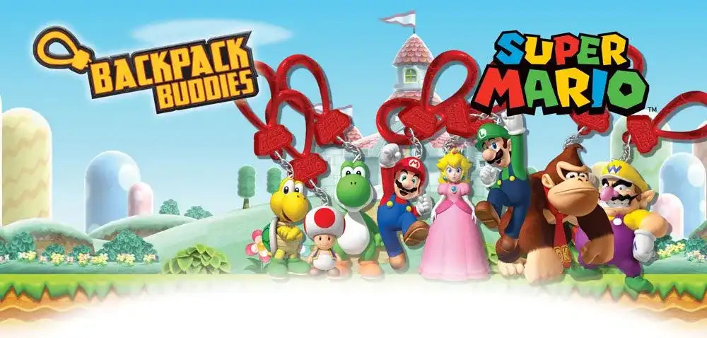 Super Mario Taschenanhänger Backpack Buddies Mystery Bags Display (24) - Smalltinytoystore