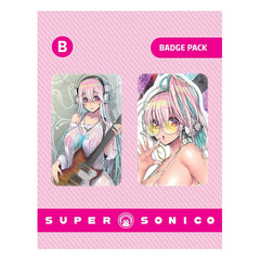 Super Sonico Ansteck-Buttons Doppelpack Set B - Smalltinytoystore