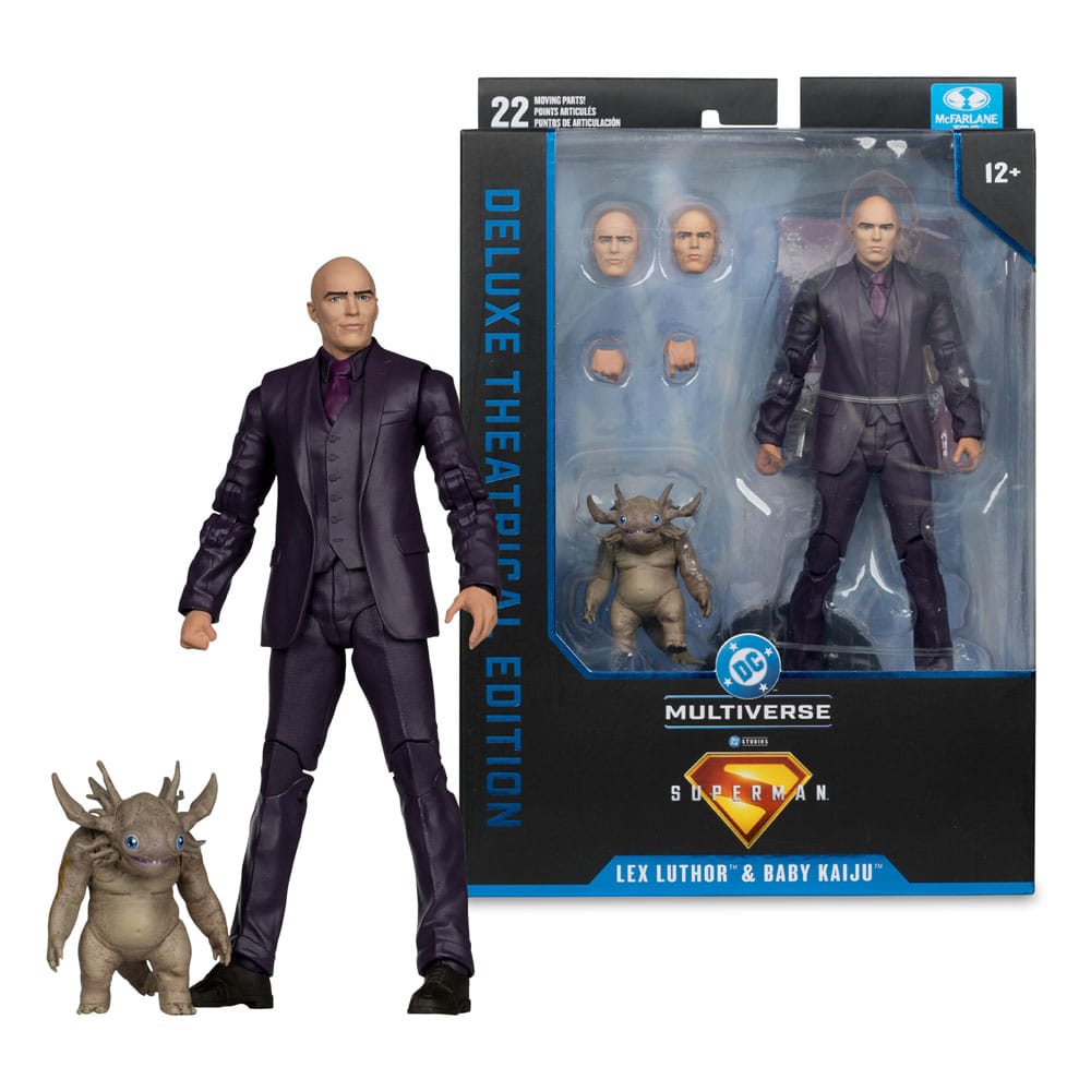 Superman (2025) DC Multiverse Deluxe Actionfigur Lex Luthor with Baby Kaiju (Deluxe Theatrical Edition) 18 cm - Smalltinytoystore