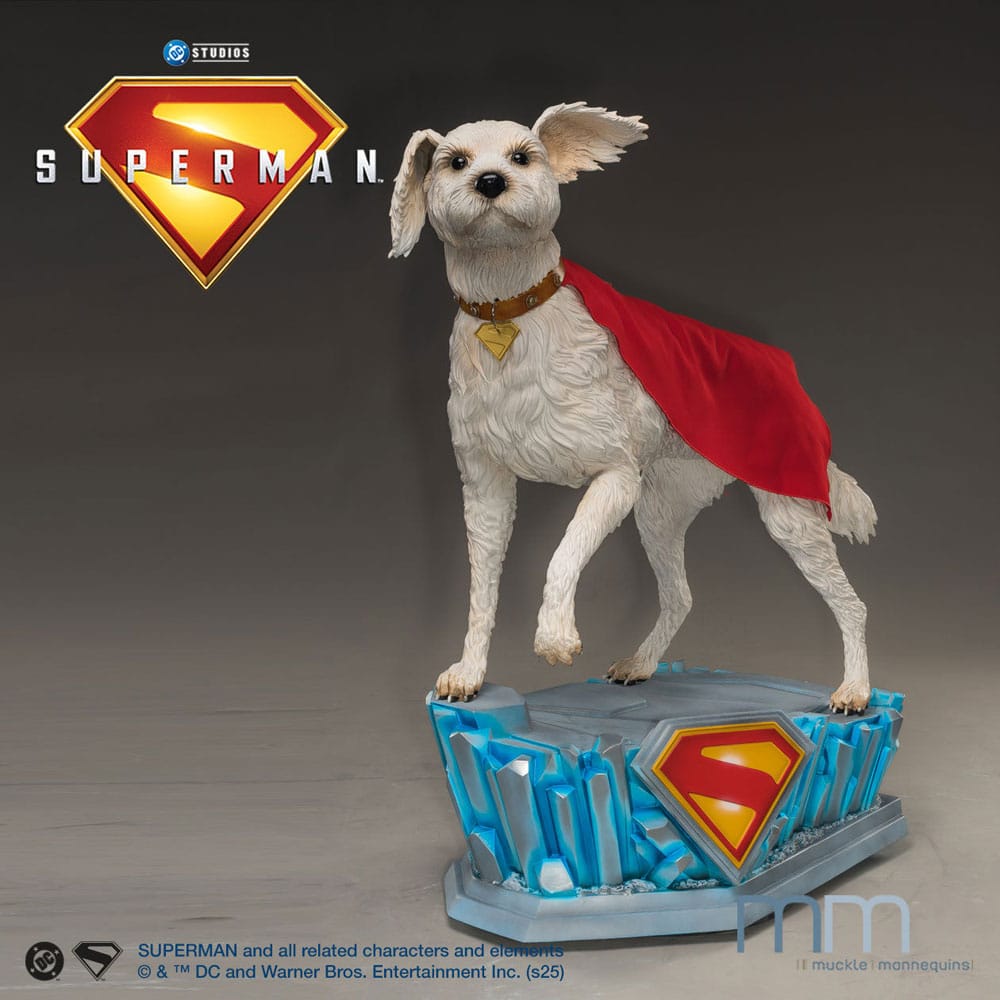 Superman 2025 Life-Size Statue Krypto 111 cm - Smalltinytoystore