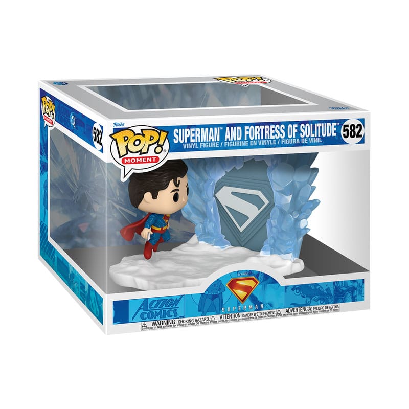 Superman (2025) POP Moments Vinyl Figuren Superman and Fortress of Solitude 9 cm - Smalltinytoystore