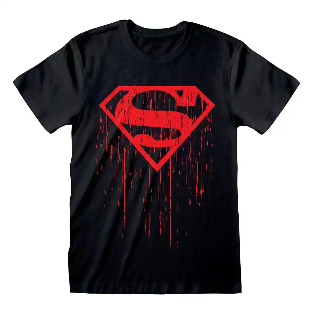 Superman T-Shirt Dripping Symbol - Smalltinytoystore