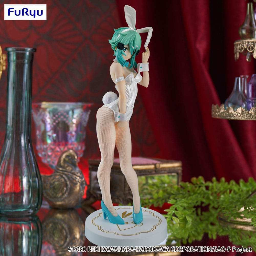 Sword Art Online BiCute Bunnies PVC Statue Sinon White Pearl Ver. 28 cm - Smalltinytoystore