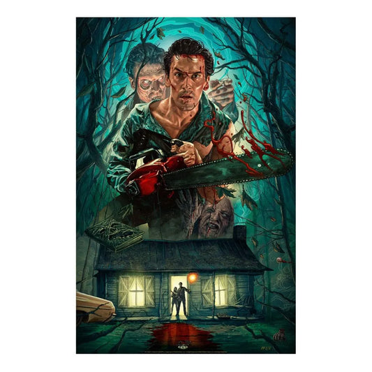 Tanz der Teufel 2 Kunstdruck Ash Williams 46 x 61 cm - ungerahmt - Smalltinytoystore